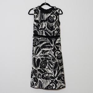 Marc Jacobs Black & White Floral Sleeveless Dress - Size 0